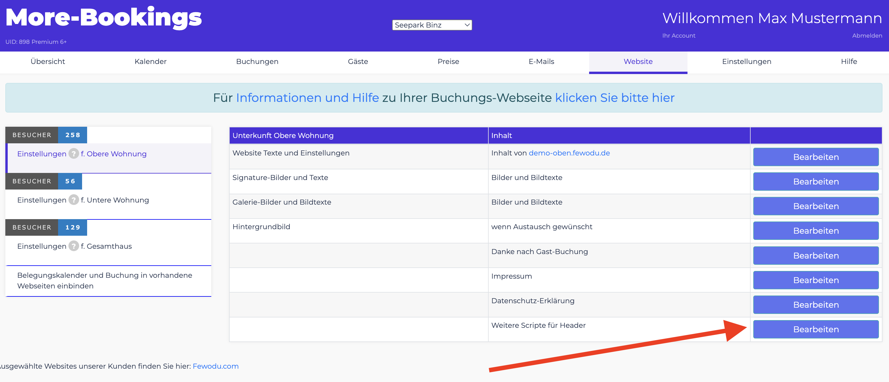 Cookie-Banner und Analytics-Script einfügen 