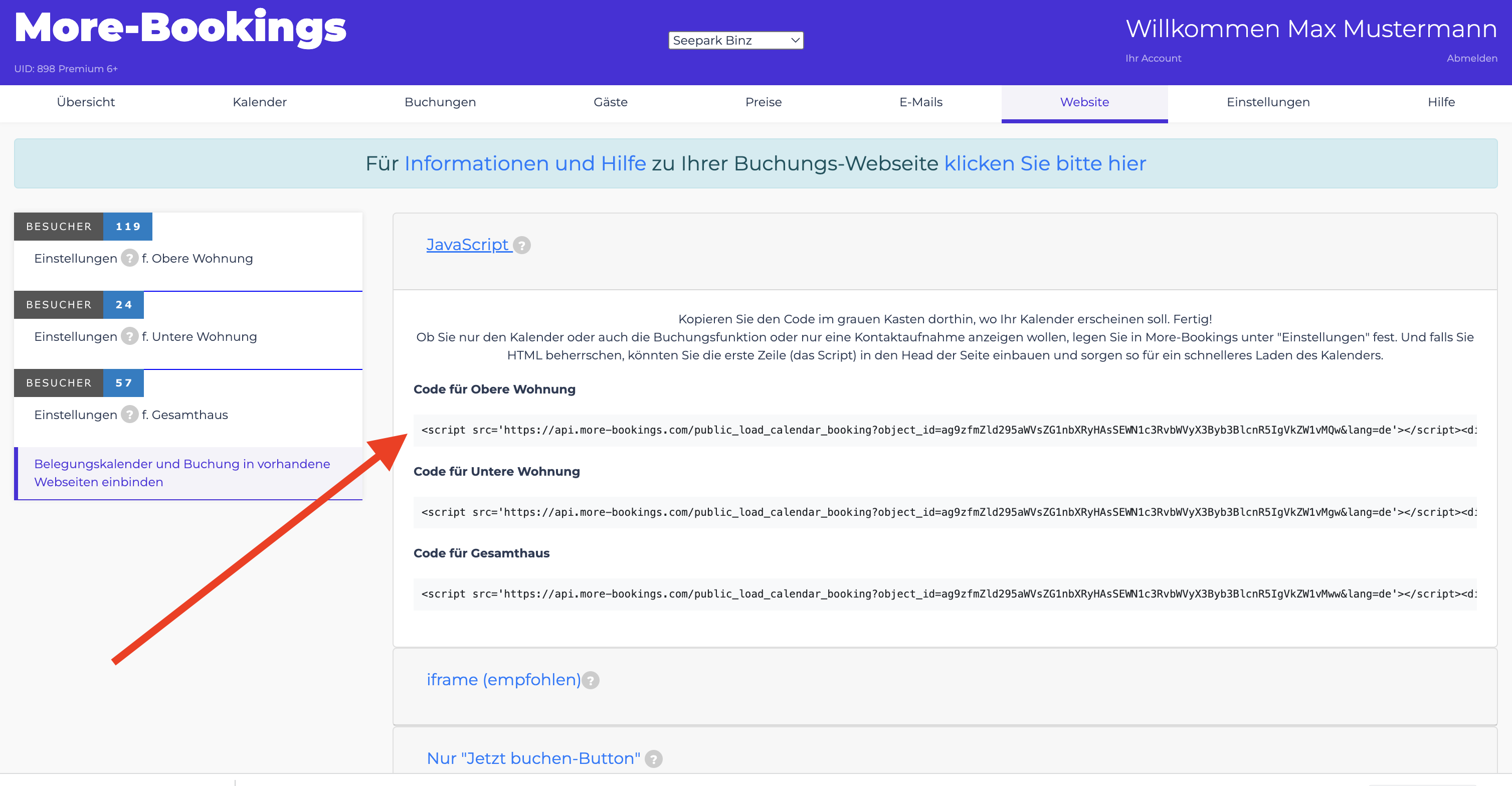 Kalender in Wordpress einbauen 
