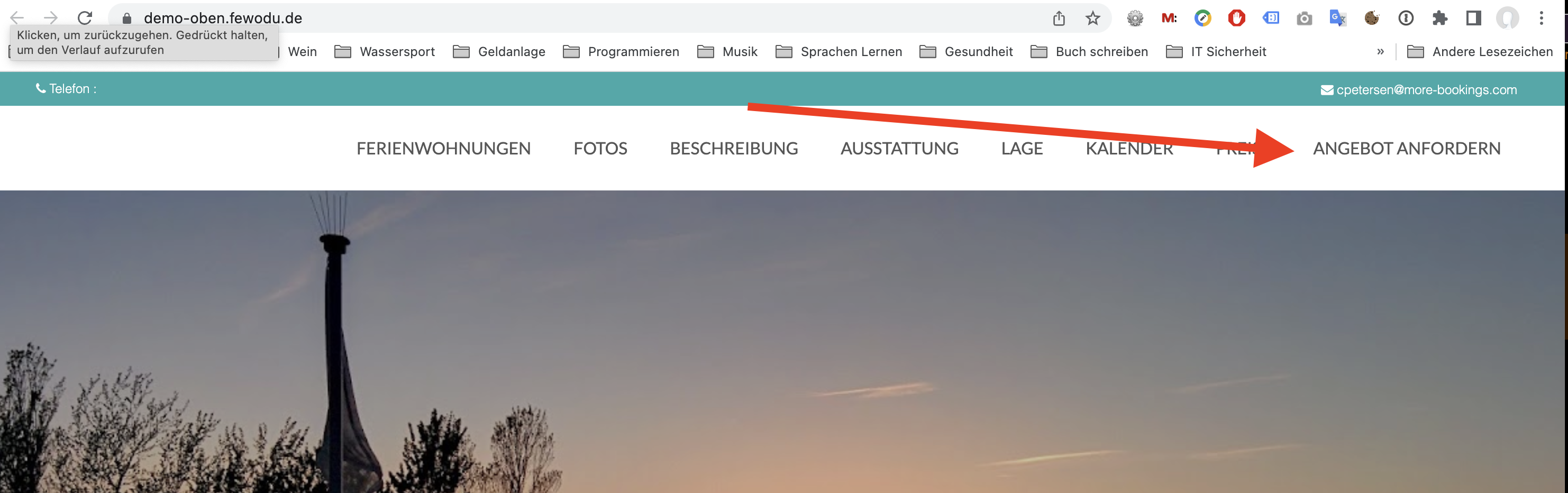 Neuer Menü-Text 